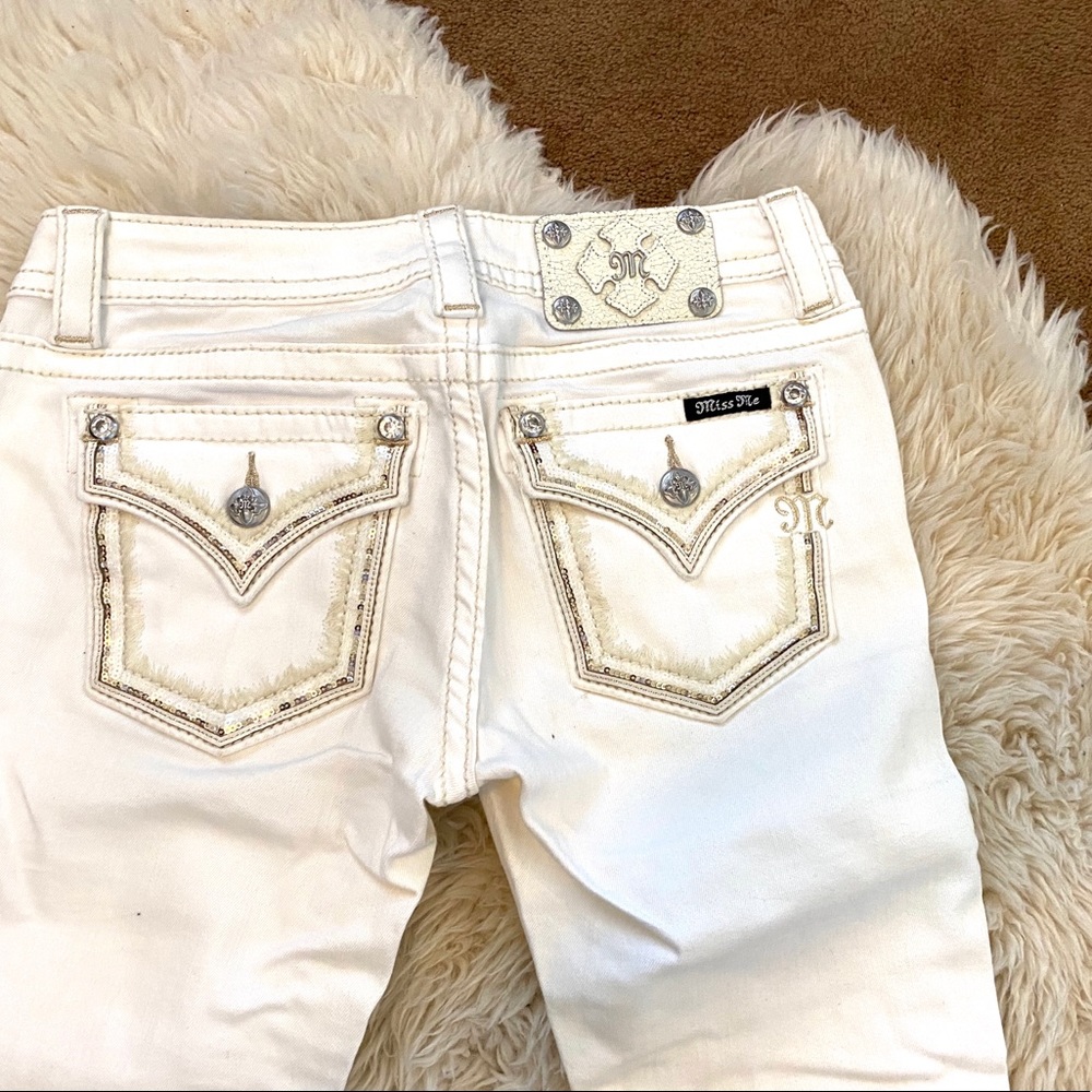 White Miss Me skinny jeans